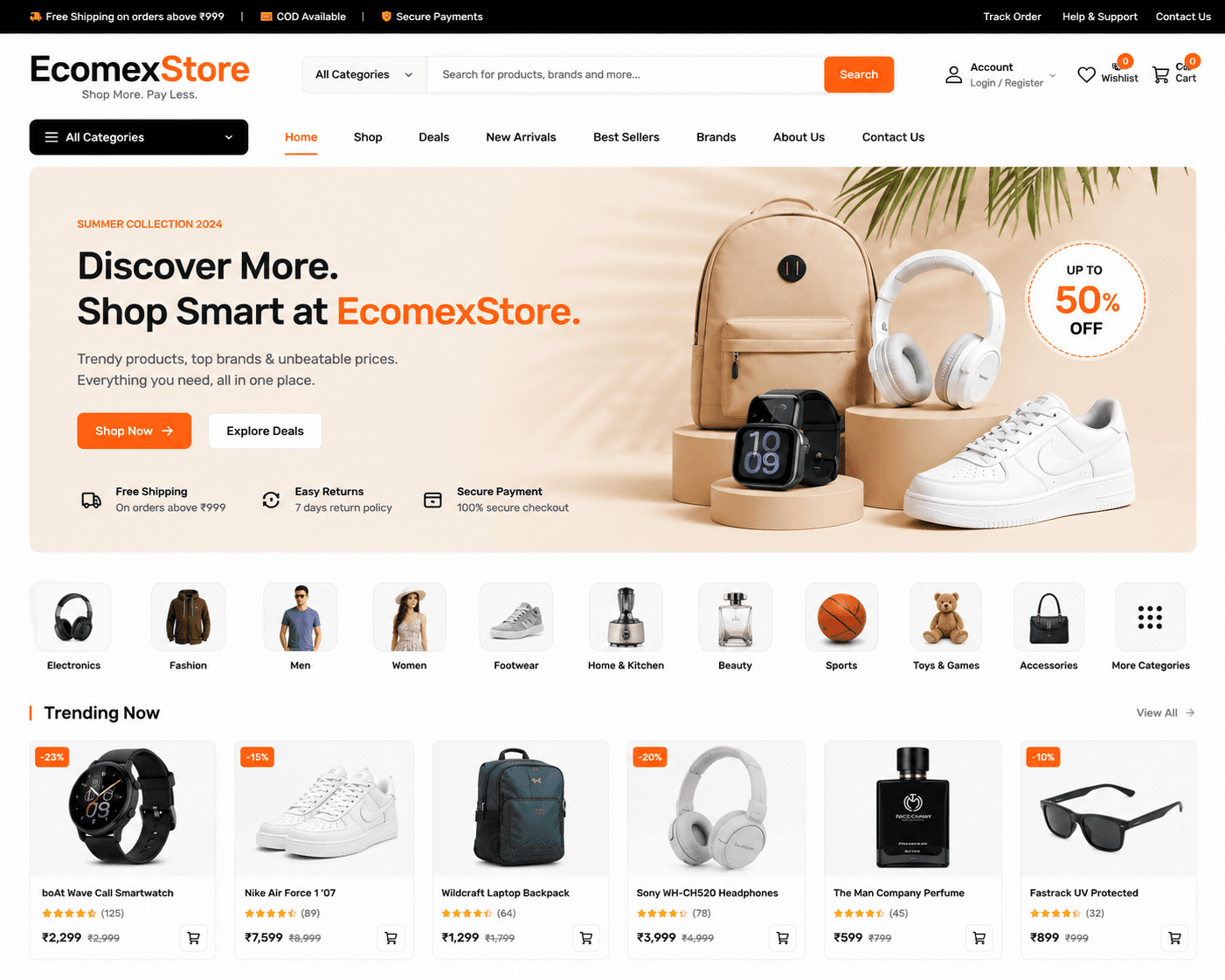 EcomexStore - E-commerce Stores built by RSIO in Assam