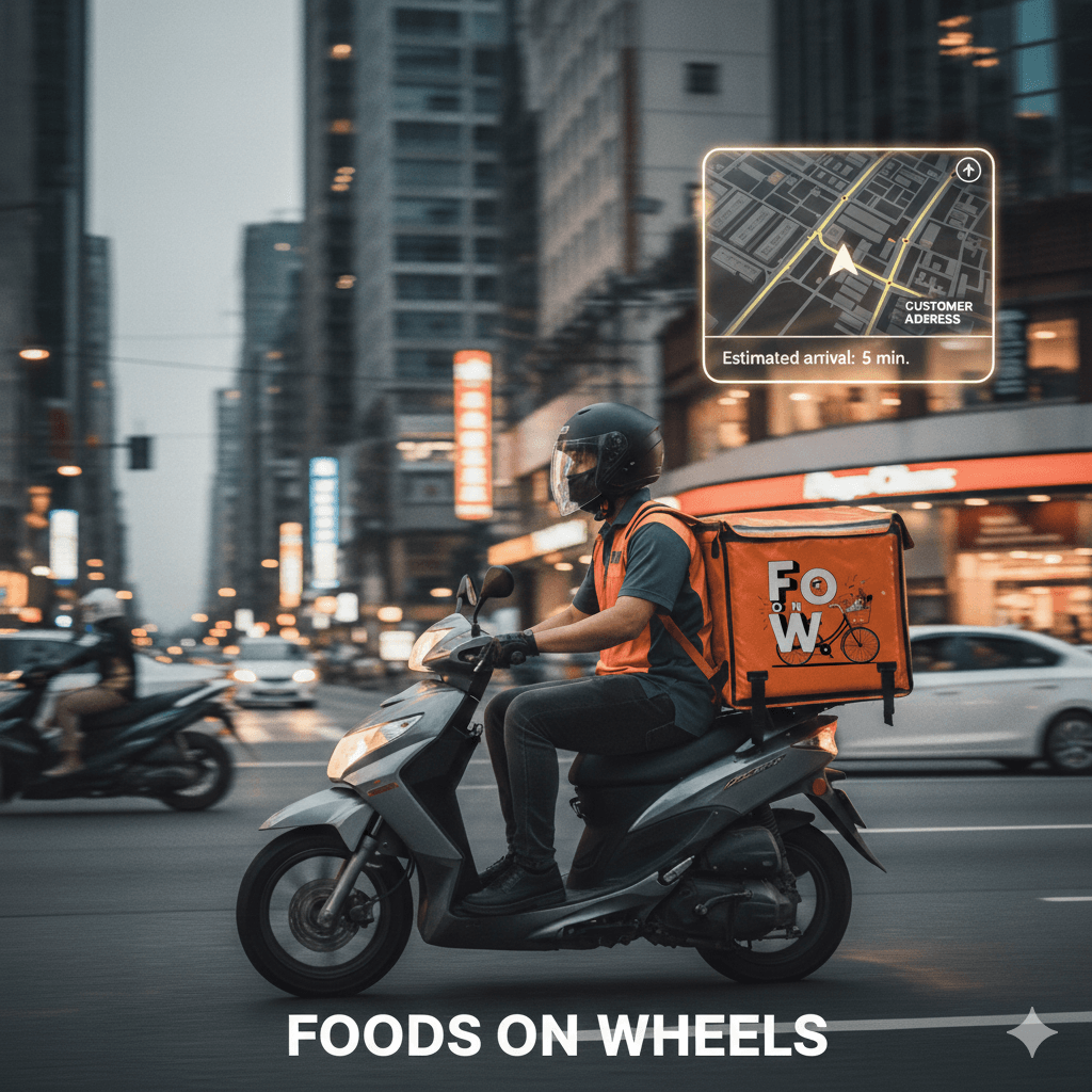Foods On Wheel - Mobile Apps built by RSIO in Assam